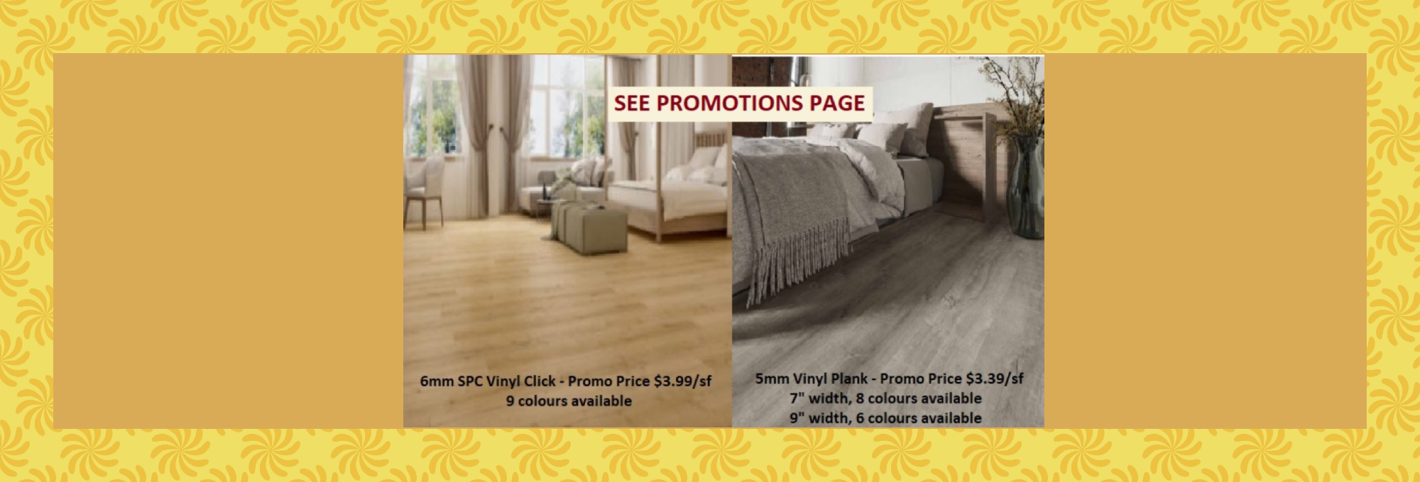 Vinyl Plank Promotional Banner